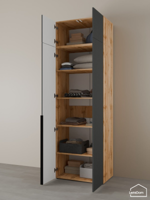 Шкаф с антресолью Linnea MHR-2A-2 2450х800х510 дв-М 11.1.25