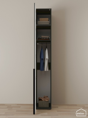 Шкаф с антресолью Linnea MHR-1A-1 2450х400х510 графит-М 11.1.25