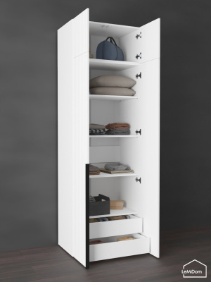 Шкаф с антресолью Linnea MHR-2A-4 2450х800х510 Белый-М 11.1.1