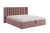 Кровать с подъемным механизмом Ева 160х200 см, (1885х2130х1120) пудра (велюр)