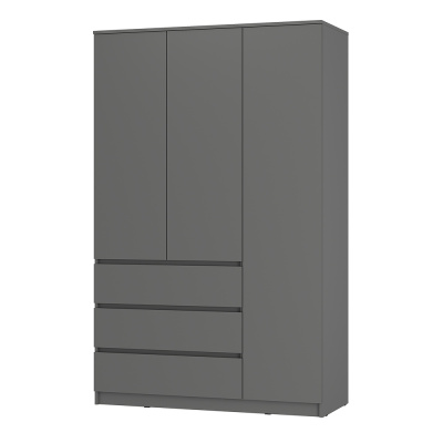 Шкаф 3-х створчатый "Симпл" ШК-08 графит