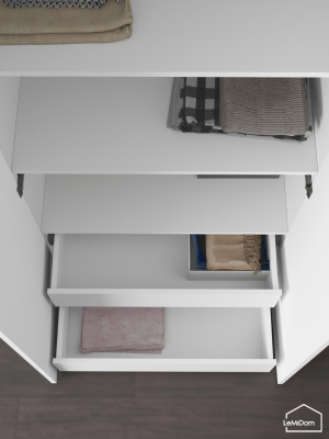 Шкаф с антресолью Linnea MHR-2POA-4 2450х800х510 Белый-М 11.1.1