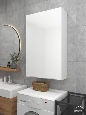 Шкаф навесной для ванной комнаты и туалета MH16-MA 960х600х217 Белый-М 13.1.1