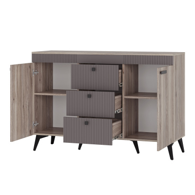 Комод "Кассандра" КМ-12 Дуб Смоки/MF14