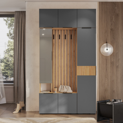 Прихожая "Сандра" ПР-03 Крафт/Графит