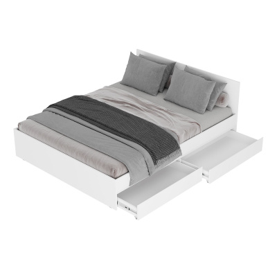 Кровать 1,4 м "Симпл" КР-12 белый