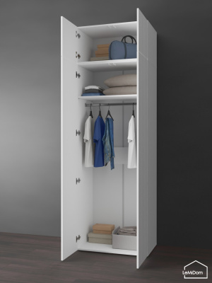 Шкаф с антресолью Linnea MHR-2POA-1 2450х800х510 Белый-М 11.1.1