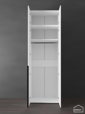 Шкаф с антресолью Linnea MHR-2A-1 2450х800х510 Белый-М 11.1.1