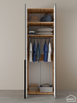 Шкаф с антресолью Linnea MHR-2A-1 2450х800х510 дв-М 11.1.25