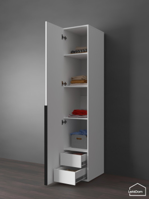 Шкаф Linnea MHR-1-4 2050х400х510 Белый-М 11.1.1