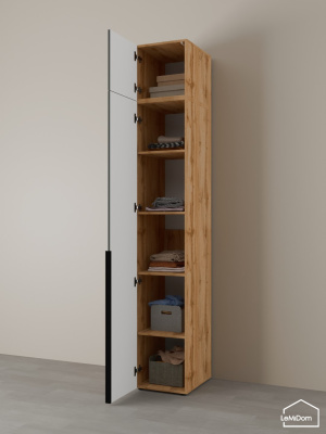 Шкаф с антресолью Linnea MHR-1A-2 2450х400х510 дв-М 11.1.25