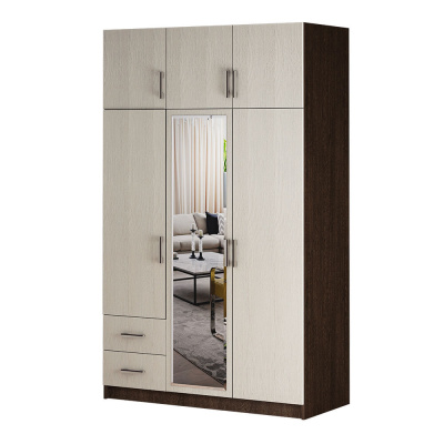 Шкаф 3-х ств.с ящиками венге/лоредо