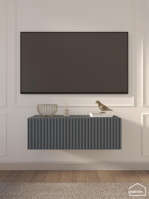 Тумба подвесная под телевизор Lines MTV3-MA 300х900х315 Графит-М 10.1.25