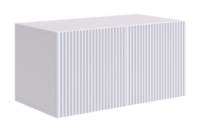 Зефир Антресоль двухдверная 118.01, (800х422х400) белое дерево/белый (эмаль)