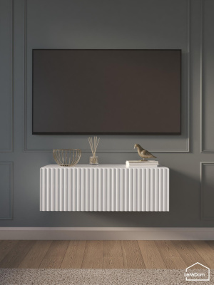 Тумба подвесная под телевизор Lines MTV3-MA 300х900х315 Белый-М 10.1.1