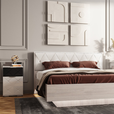 "Кимберли" ТБ-02 ясень белый/белый глянец