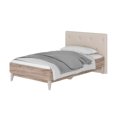 Кровать 1,2 м "Скандика" КР-09 дуб смоки