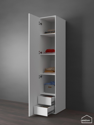 Шкаф Linnea MHR-1PO-4 2050х400х510 Белый-М 11.1.1