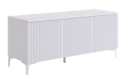 Гостиная "Зефир К1" (2200х424х1900), (2200х424х1900) белое дерево/белый муар/белый (эмаль)