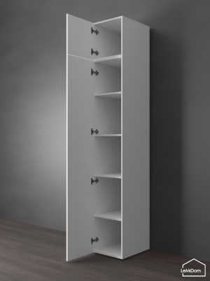 Шкаф с антресолью Linnea MHR-1POA-2 2450х400х510 Белый-М 11.1.1