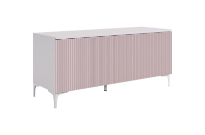 Комплект детской мебели "Зефир К2" (3500х580х2300), (3500х580х2300) белое дерево/белый муар/пудра розовая (эмаль)