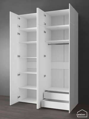 Шкаф с антресолью Linnea MHR-4POA-2 2450х1600х510 Белый-М 11.1.1