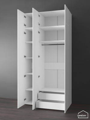 Шкаф с антресолью Linnea MHR-3POA-2 2450х1200х510 Белый-М 11.1.1