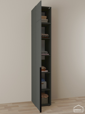 Шкаф с антресолью Linnea MHR-1A-2 2450х400х510 графит-М 11.1.25