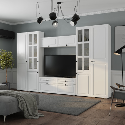 Тумба под ТВ "Софт" ТБ-07 Белый/Эмаль белая (F26)