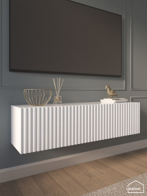 Тумба подвесная под телевизор Lines MTV4-MA 300х1150х315 Белый-М 10.1.1