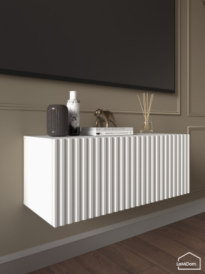 Тумба подвесная под телевизор Lines MTV3-MA 300х900х315 Белый-М 10.1.2