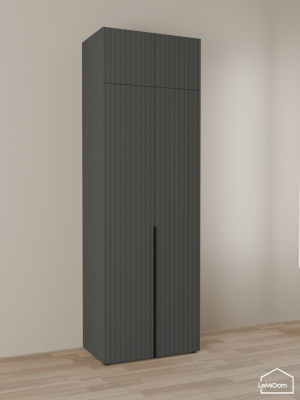 Шкаф с антресолью Linnea MHR-2A-3 2450х800х510 графит-М 11.1.25