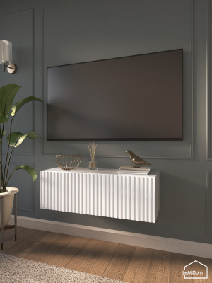 Тумба подвесная под телевизор Lines MTV3-MA 300х900х315 Белый-М 10.1.1