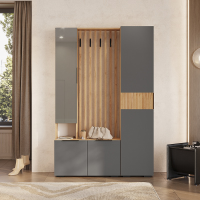 Прихожая "Сандра" ПР-03 Крафт/Графит