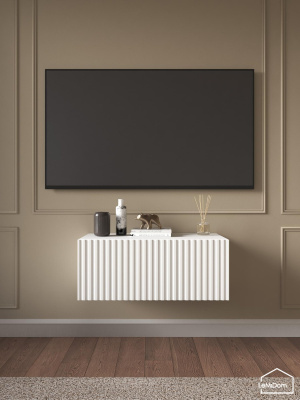 Тумба подвесная под телевизор Lines MTV1-MA 300х750х315 Белый-М 10.1.2