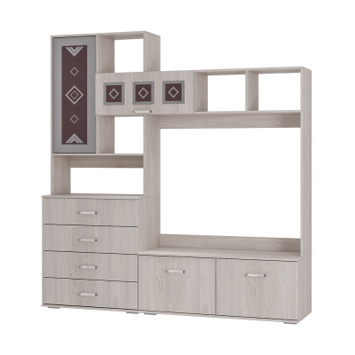 "Белла" центр. секция ясень белый