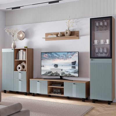 Тумба под ТВ "Олива" ТБ-09 Дуб каньон/MF11