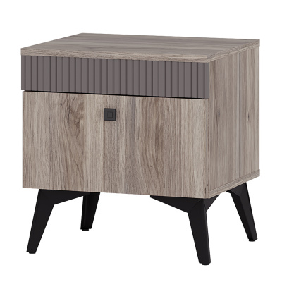 Тумба прикроватная "Кассандра" ТБ-11 Дуб смоки/MF14