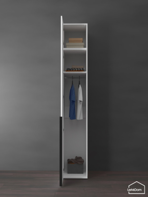 Шкаф с антресолью Linnea MHR-1A-1 2450х400х510 Белый-М 11.1.1