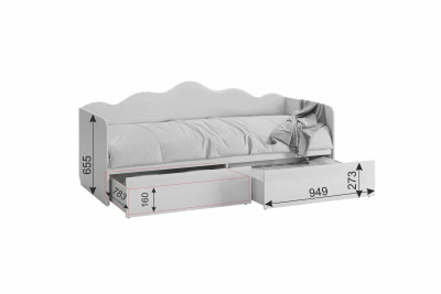 Чудо Кровать, (1940х870х860) белый рамух