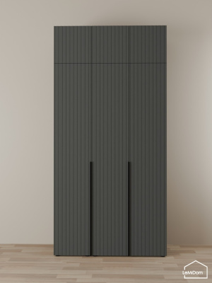 Шкаф с антресолью Linnea MHR-3A-2 2450х1200х510 графит-М 11.1.25