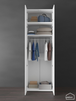 Шкаф с антресолью Linnea MHR-2POA-1 2450х800х510 Белый-М 11.1.1