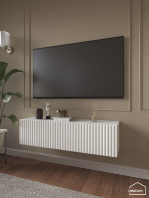 Тумба подвесная под телевизор Lines MTV4-MA 300х1150х315 Белый-М 10.1.2