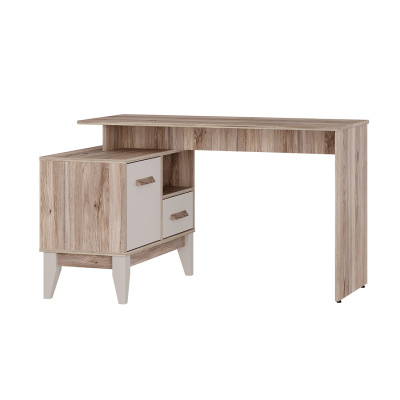 Стол письменный "Скандика" ПС-02 дуб смоки/кашемир