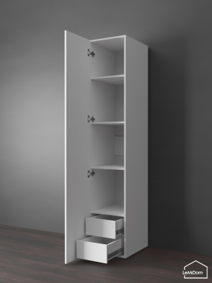 Шкаф Linnea MHR-1PO-4 2050х400х510 Белый-М 11.1.1