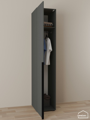 Шкаф Linnea MHR-1-1 2050х400х510 графит-М 11.1.25