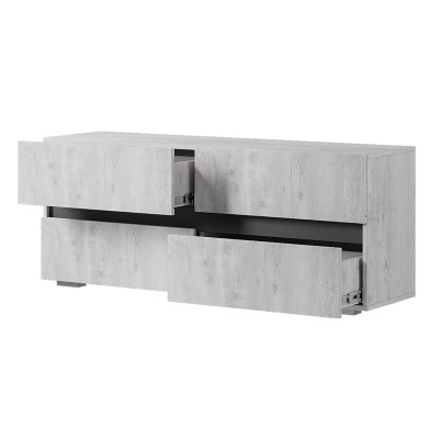 Тумба под ТВ "Мрия" ТБ-07 Бетон пайн светлый/графит