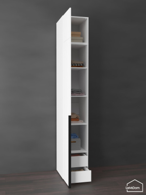 Шкаф с антресолью Linnea MHR-1A-4 2450х400х510 Белый-М 11.1.1
