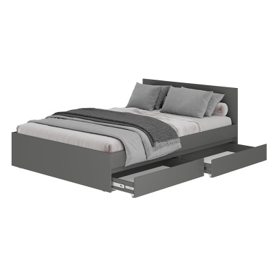 Кровать 1,2 м "Симпл" КР-07 графит